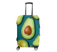 DJUETRUI Housse de bagage élastique anti-rayures, lavable et résistante à la poussière, convient aux bagages de 45,7 à 81,3 cm, Avocats aux fruits tropicaux frais, M