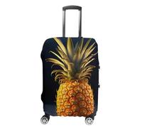 DJUETRUI Housse de bagage élastique anti-rayures, lavable et résistante à la poussière, convient aux bagages de 45,7 à 81,3 cm, Fruits d'ananas., M