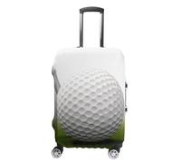 DJUETRUI Housse de bagage élastique en forme de balle de golf, anti-rayures, housse de protection lavable et résistante à la poussière, convient aux bagages de 45,7 à 81,3 cm, Balle de golf., S