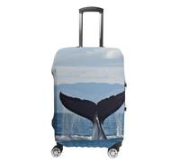 DJUETRUI Housse de bagage élastique en forme de queue de baleine - Anti-rayures - Lavable et anti-poussière - Convient aux bagages de 45,7 à 81,3 cm, Queue de baleine., S
