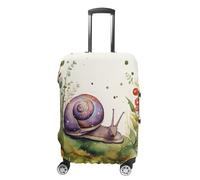 DJUETRUI Housse de bagage élastique en forme d'escargot - Anti-rayures - Lavable et anti-poussière - Convient aux bagages de 45,7 à 81,3 cm, Joli escargot, L