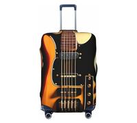 DJUETRUI Housse de bagage élastique pour guitare instrumentale - Anti-rayures - Protection de valise de voyage lavable et anti-poussière - Convient aux bagages de 45,7 à 81,3 cm, Noir , M