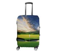 DJUETRUI Housse de bagage élastique pour parcours de golf - Anti-rayures - Lavable et anti-poussière - Convient aux bagages de 45,7 à 81,3 cm, Terrain de golf., XL