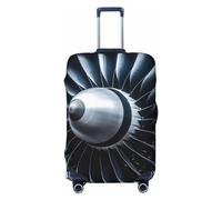 DJUETRUI Housse de bagage élastique pour valise, anti-rayures, lavable et résistante à la poussière, convient aux bagages de 45,7 à 81,3 cm, Noir , L