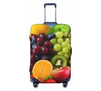 DJUETRUI Housse de bagage en forme de fruits élastique anti-rayures pour valises de voyage lavable et anti-poussière pour bagages de 45,7 à 81,3 cm, Noir , S