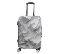 DJUETRUI Housse de bagage en papier froissé élastique anti-rayures pour valise de voyage lavable anti-poussière pour bagages de 45,7 à 81,3 cm, Papier froissé, L
