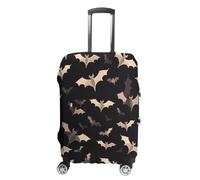 DJUETRUI Housse de bagage pour Halloween, chauve-souris volante, élastique, anti-rayures, protection de valise, lavable et résistante à la poussière, convient aux bagages de 45,7 à 81,3 cm,