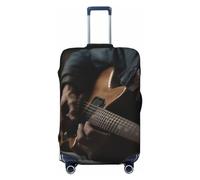 DJUETRUI Housse de bagage pour joueur de guitare - Housse de protection élastique lavable pour bagages de 45,7 à 81,3 cm, Noir , x-large