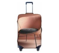 DJUETRUI Housse de bagage rose clair élastique anti-rayures pour valise de voyage lavable anti-poussière pour bagages de 45,7 à 81,3 cm, Noir , x-large