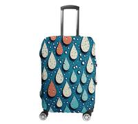 DJUETRUI Housse de protection lavable pour valise de voyage en forme de gouttes d'eau à pois pour bagages de 48,3 à 81,3 cm, Gouttes d'eau, M