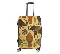 DJUETRUI Housse de protection lavable pour valise de voyage motif éléphant d'Afrique - Housse de protection pour valise de 48,3 à 81,3 cm, Éléphant d'Afrique, L