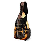 DJUETRUI Sac à bandoulière pour femme et homme - Sac à dos à bandoulière pour guitare instrumentale - Sac banane pour voyage