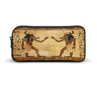 DJUETRUI Trousse à crayons de grande capacité de l'Égypte antique - Trousse à crayons mignonne et simple - Organiseur de papeterie portable - Trousse à crayons esthétique pour le bureau, les voyages,