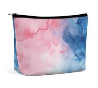 DJUETRUI Trousse de maquillage de voyage pour femme - Grand organisateur de maquillage - Images d'atmosphère rêveuse - Trousse de toilette à fermeture éclair - Images d'atmosphère de rêve - Taille