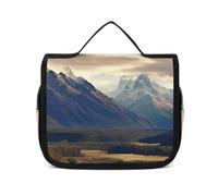 DJUETRUI Trousse de maquillage de voyage pour femme - Grand organisateur de maquillage - Paysage du parc national - Trousse de toilette avec fermeture éclair - 22,5 x 18,5 cm - Trousse de toilette,