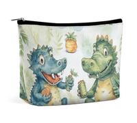 DJUETRUI Trousse de maquillage de voyage pour femme - Grand organisateur de maquillage - Trousse de toilette avec fermeture éclair - Pour amis crocodile, taille unique, sac à maquillage portable, amis