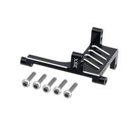DJX Support de montage pour servo arrière en aluminium CNC HPI pour voiture sur chenilles 1/18 HPI Venture18 RC (noir)