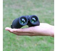 DJXIK Mini jumelles portables 10 x 25, compactes et pliables, vision nocturne à faible luminosité, étanche, adaptées pour l'observation des oiseaux, la chasse, les concerts et le sport