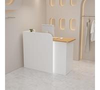 DJXLMN Bureau de réception avec tiroirs verrouillables - Réception sécurisée pour supermarché, hôtel, magasin de vêtements, magasin de thé au lait