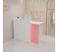 DJXLMN Bureau de réception avec tiroirs verrouillables - Réception sécurisée pour supermarché, hôtel, magasin de vêtements, magasin de thé au lait