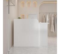 DJXLMN Bureau de réception avec tiroirs verrouillables - Réception sécurisée pour supermarché, hôtel, magasin de vêtements, magasin de thé au lait