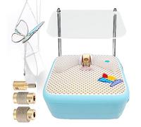 DJXLMN Kit de meuleuse pour vitrail avec déflecteur - Moulin à eau automatique pour façonnage artistique à faire soi-même, comprend des embouts de meulage et un lit de doigt