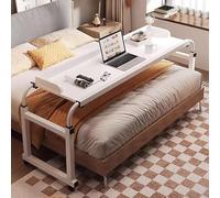 DJXLMN Table de chevet mobile à hauteur réglable avec roulettes - Table médicale à roulettes pour hôpitaux, maisons de retraite, soins à domicile - Table de plateau alimentaire pour personnes âgées