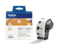 DK-11221 - Rouleau d'étiquettes Brother original - Noir sur blanc, 23 x 23 mm
