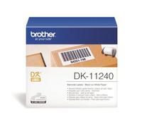 Brother DK-11240 - Rouleau d'étiquettes original – Noir sur blanc, 102 x 51 mm