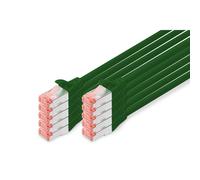 [DK-1644-020-G-10] DIGITUS Pack de 10 câbles réseaux CAT 6 S/FTP Vert 2m
