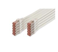 [DK-1644-020-WH-10] DIGITUS Pack 10 Câbles Réseau CAT 6 S/FTP 2m Blanc