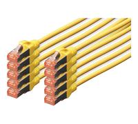 [DK-1644-020-Y-10] DIGITUS pack de 10 câbles de liaison CAT 6 S/FTP 2m jaune