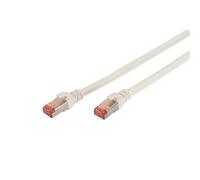 Digitus Câble LAN Cat6 5 m – S/FTP blindé, RJ45, compatible Cat6A & Cat7 – Blanc