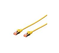 Digitus Câble réseau RJ45 DK-1644-100/Y – CAT6 S/FTP 10 m jaune sans halogène, avec cliquet