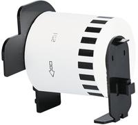 DK-22251 Continuous Labels Roll,62mm(W)x15.24m(L)Red & Black Print on WhiteCompatible with Brother P-Touch QL-800,QL-810W,QL-820NWBComes with Holder