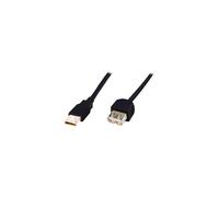 Digitus DK-300202-018-S câble USB USB 2.0 1,8 m USB A Noir