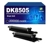 DK-8505 Unité De Tambour Compatible avec Les Imprimantes pour Kyocera TASKalfa 3050ci 3550ci 3551ci 4550ci 4551ci 5550ci Et 5551ci Capacité De 200 000 Pages,DK8505-2 Pack