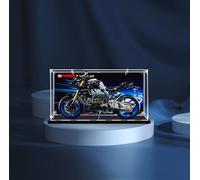 DK DISPLAYKING Vitrine en acrylique pour LEGO® Yamaha MT-10 SP 42159 3 mm d'épaisseur sans poussière et transparente avec vis (le jeu Lego n'est pas inclus) (fond non inclus)