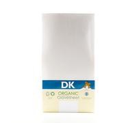 DK Glovesheets 122x69cm 100% Organic Cotton Fitted Sheet for Stokke Sleepi (White)