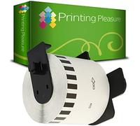 DK44605 Étiquettes Continues pour Brother P-Touch QL-500 QL-550 QL-570 QL-650TD QL-700 QL-720NW QL-800 QL-810W QL-1050 QL-1060N QL-1100 QL-1110NWB | 62mm x 30.48m, Jaune adhésives enlevables