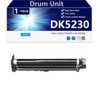 DK5230 Bateau Compatible avec Kyocera ECOSYS M5521CDW P5021CDN M5520cdn M5520cdw P5020cdn P5020cdw M5526cdw Imprimantes, Haut Rendement 100000 Pages, Impression Nette,Cyan-1 Pack
