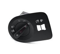 DKAEUK SEHS001 Interrupteur à commande multiple électrique pour phare pour volant à gauche OE# 6J1941531AL noir avec lumière rouge adapté pour Seat Ibiza/ST 2010 2011 2012 2013 2014 2015