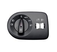 DKAEUK SEHS002 Commutateur de Phare Interrupteur d'Éclairage pour SEAT IBIZA IV (2009-2015), OE 6J1941531AR, Volant à Gauche (LHD), Noir avec Rétroéclairage Rouge