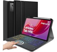 DKAHOEE Étui avec clavier tactile rétroéclairé pour tablette Lenovo Tab M11 11" 2024 11" 2024 avec clavier sans fil rétroéclairé à 3 zones avec support fin pour tablette Lenovo Tab M11 11"
