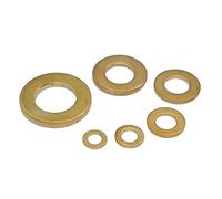 DKAIUSX Cgshop-Rondelles M10 - M20 Sceller des lavants Natures laveuse à Plat Joint Plat en cuivre, Durable, Facile à Installer(M12x24x2-2pcs)