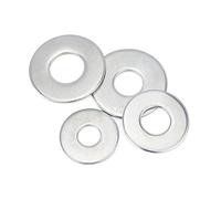 DKAIUSX Cgshop-Rondelles M2,5 M3 M4 M5 M6 M8 M10 M12 M14 M16 M24 304 Acier Inoxydable surdimensionné Grand laveuse Plate Plus Large, Durable, Facile à Installer(M3 x50pcs)