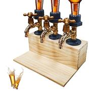 DKaony Distributeur de boissons, distributeur de bière, distributeur d'alcool, whisky en bois, robinet de bière, pompes de bar, robinets à bière pour à la maison pour boissons