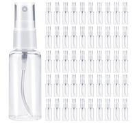 DKBT Lot de 50 flacons pulvérisateurs de 50 ml, flacon pulvérisateur transparent en plastique, vaporisateur vide pour alcool, soins, anti-fuite, réutilisable