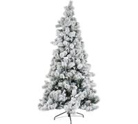 DKD Home Decor Arbre de Noël blanc vert polyéthylène Snowy 140 x 140 x 210 cm - - Brand EAN : 8424002070137