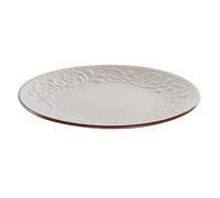 DKD Home Decor Assiette plate de la marque beige marron grès (21 x 21 x 2,5 cm) (Référence : S3025988)